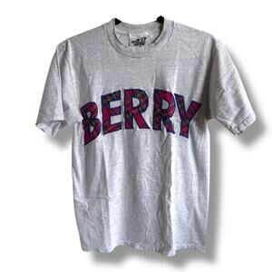 LA Bedford‎ Womens Gray Short Sleeve Tee with Classic Crew Neck Berry College